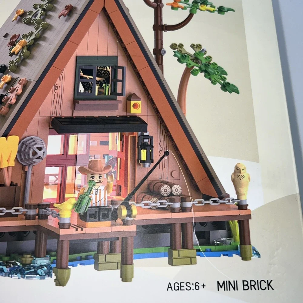 NEW A-Frame Forest Cabin 6028 - High Quality Building Bricks Complete‎ Set